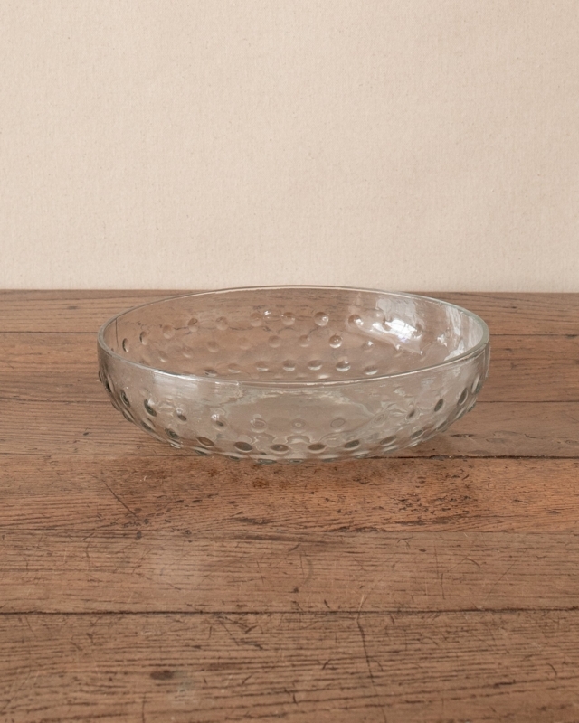 Serving Bowls Raised Dot Pattern Flared Rim Stacked