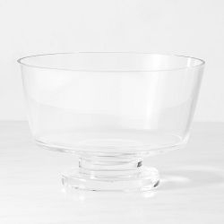 Serving Bowls Ribbed Glass Scalloped Edge Nesting Set
