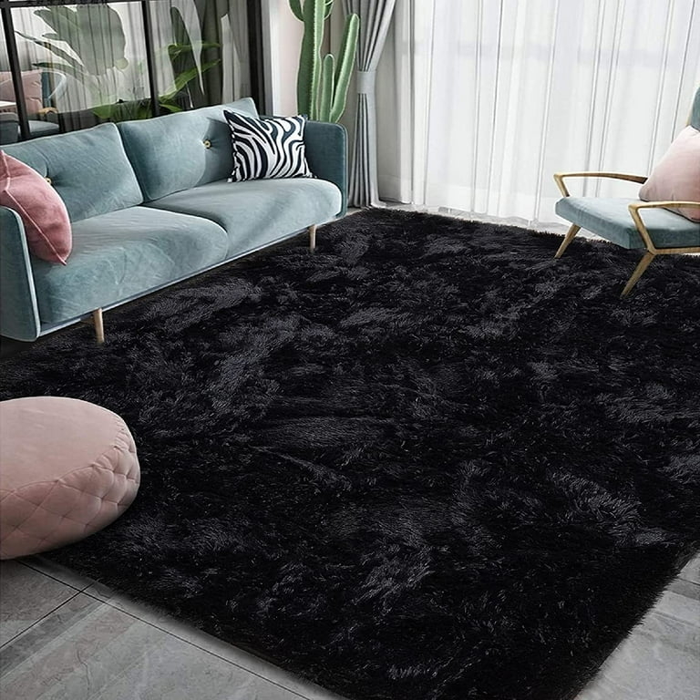 Shag Carpet Ultra Soft Texture High Pile Fluffy Dramatic Bedroom