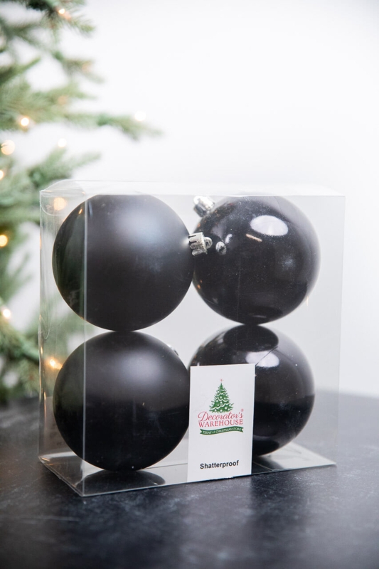 Shatterproof Christmas Ornaments Matte And Glossy Mix Minimalist Set (74 chars)