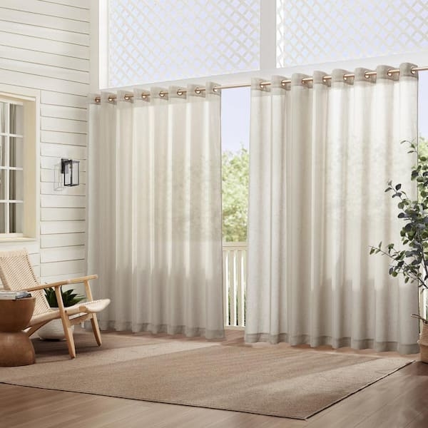 Sheer Curtain for Outdoor Patio, Airy Outdoor Patio Sheer Curtains.