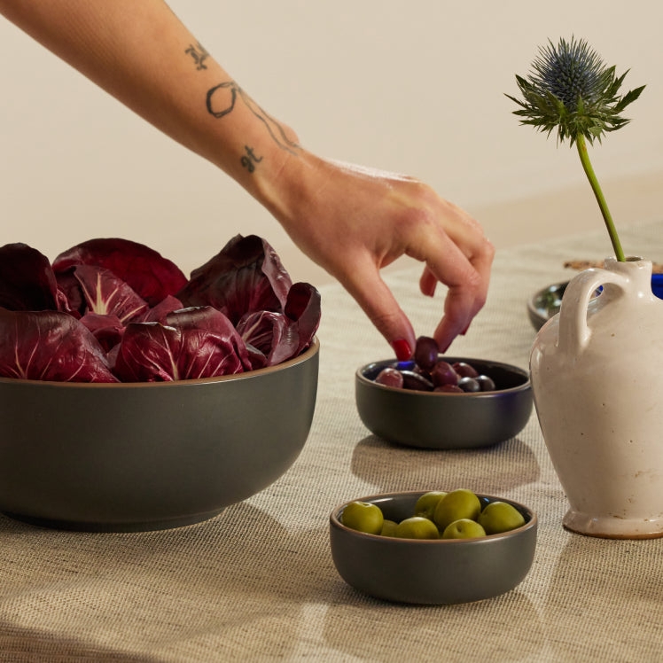 Small Bowls, Matte Ceramic, Earth Tones. Minimalist Ceramic Pinch Bowl Set.