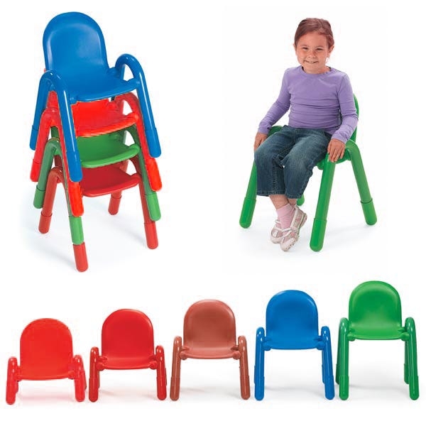 Stackable Childrens Chair Set with Molded Scoop Back for Classrooms