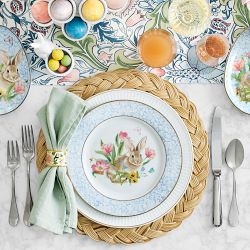 Table Runner Botanical Print for Seasonal Easter Decor