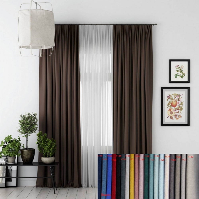 Teal Velvet Wave Fold Curtains, Floor-to-Ceiling Acoustic Drapes