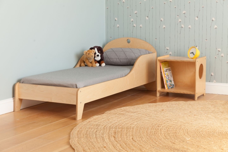 Toddler Bed Plywood Frame Exposed Ply Edges Modern Kids Bed