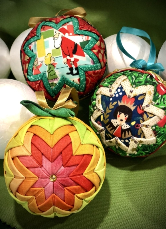 Traditional Fabric Star Ornaments with Jingle Bells