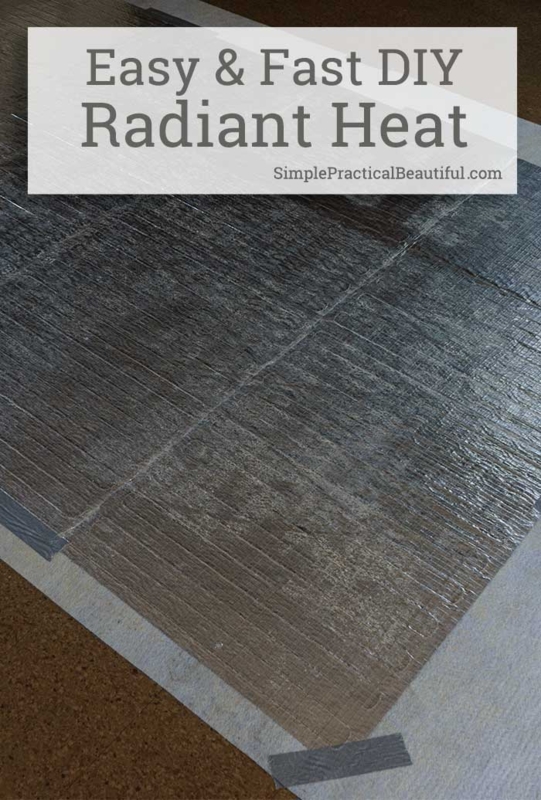 Under Rug Heater Textured Backing Ultra Thin Profile Electrical Cord