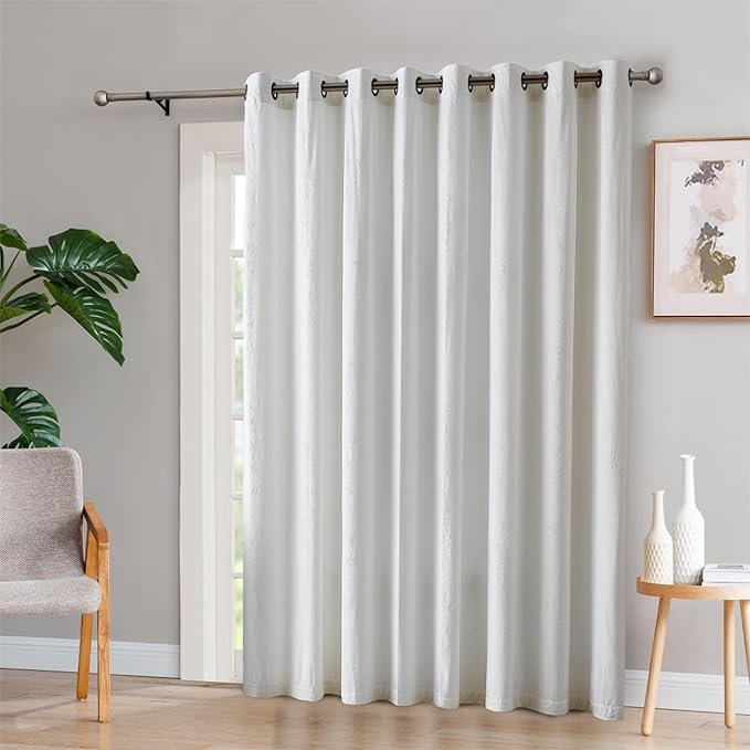 Velvet Like Curtains Charcoal Extra Wide Blackout Lining