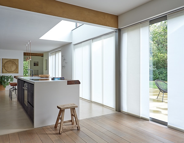 Vertical Fabric Blinds Floor to Ceiling Modern Minimalist Slats