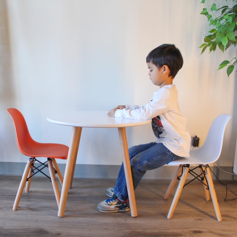 Vibrant Orange Nursery Chairs Ergonomic Molded Plastic