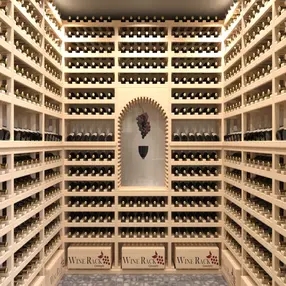 Wall-Mounted Wine Rack Modular System Built-In Art Niche
