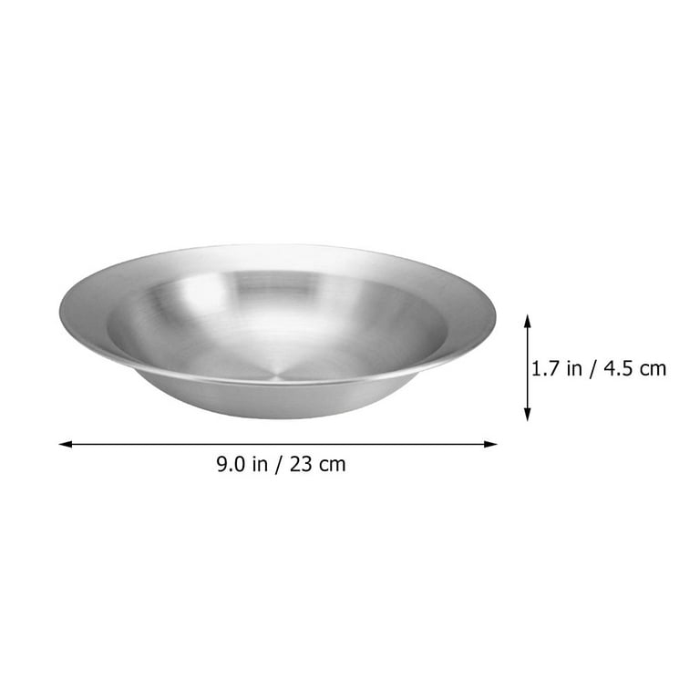 Wide Rim Serving Bowl, Distressed Charcoal Metal, Industrial Plate Style