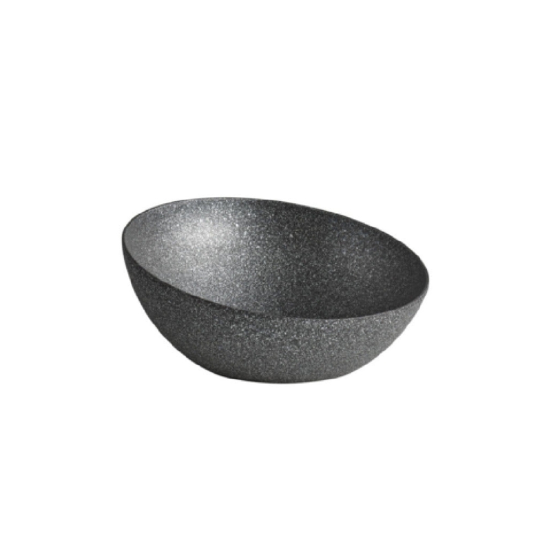 Wood Toned Salad Bowl Set of 3, Matte Finish, Organic Round Silhouette