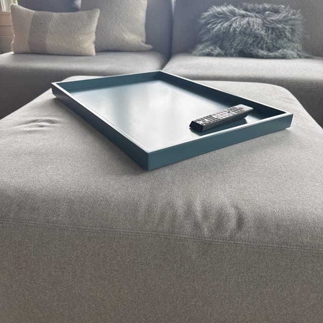 17 X 24 Large Rectangle Shallow Tray, Coffee Table Ottoman Decor - Etsy