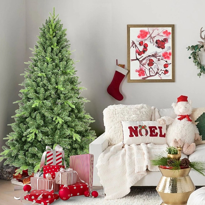 5ft Artificial Christmas Tree, Unlit with Mixed PE and PVC Tips