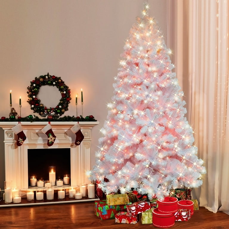 7.5 ft Northern Fir Artificial Christmas Tree Pre-lit 600 Lights