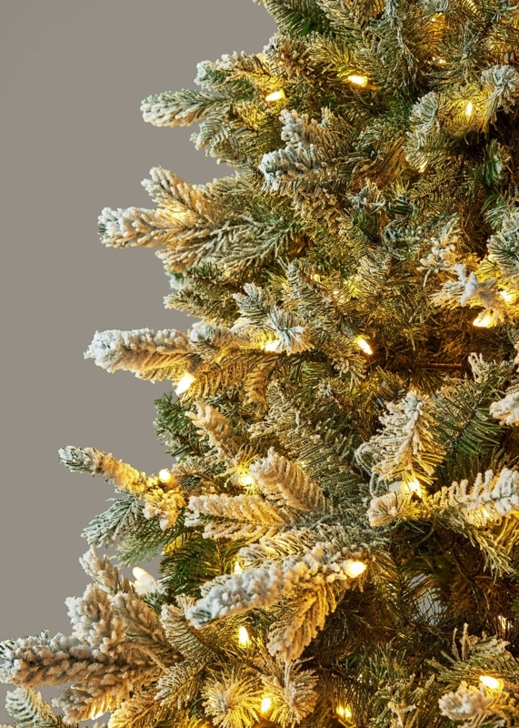 7.5ft Pre-lit Aspen Christmas Tree with Snow Tipped Branches