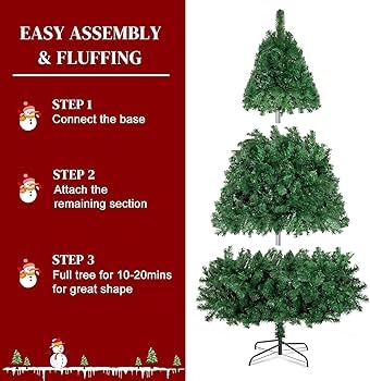 850 Tip Artificial Christmas Tree Unlit PVC Full Body
