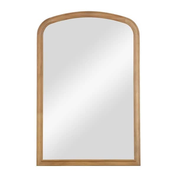 Arched Wall Mirror Natural Pine Frame Rustic French Country