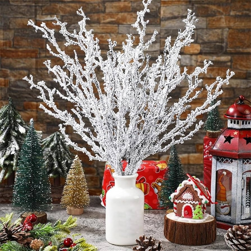 Artificial Branch Stem Antler Shape Frosted Manzanita Centerpiece