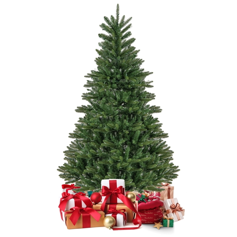 Artificial Christmas Tree Full Silhouette Pre-Lit Warm Lights Classic