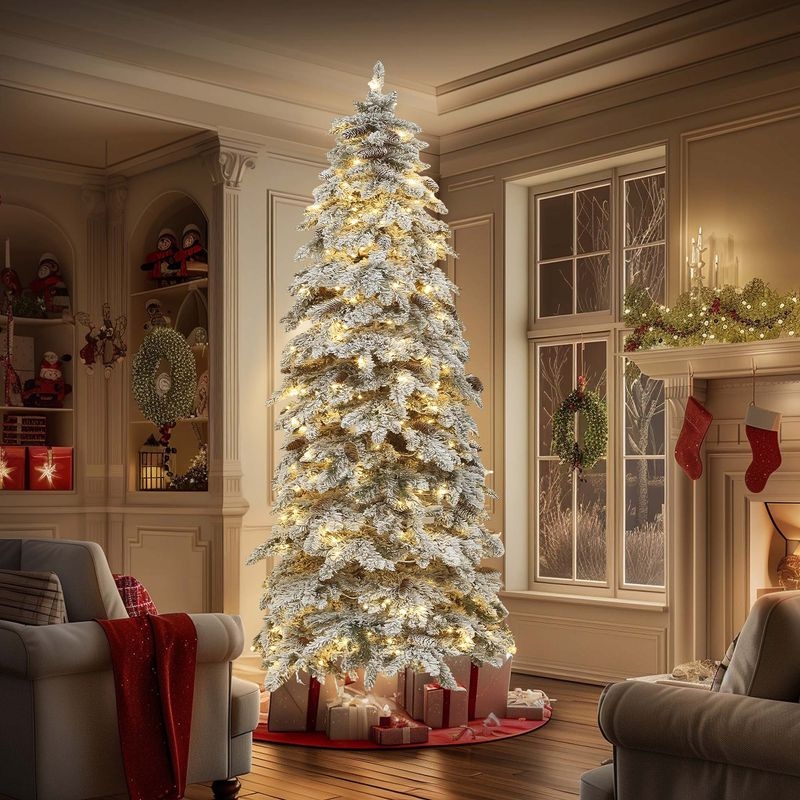 Artificial Christmas Tree Layered Spruce Design, Full Profile