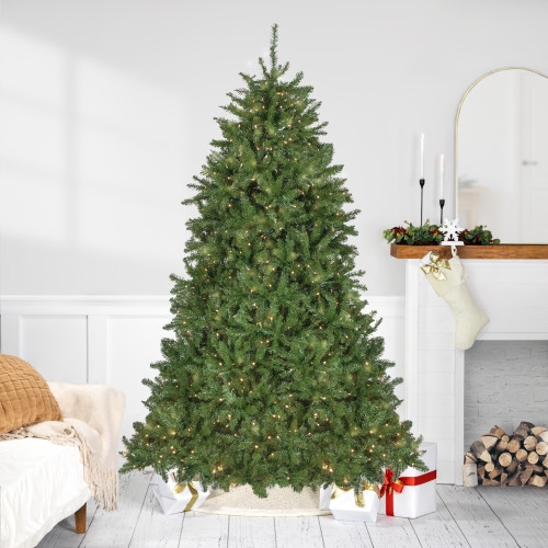 Artificial Christmas Tree Mixed Needle Full Silhouette Clear Lights