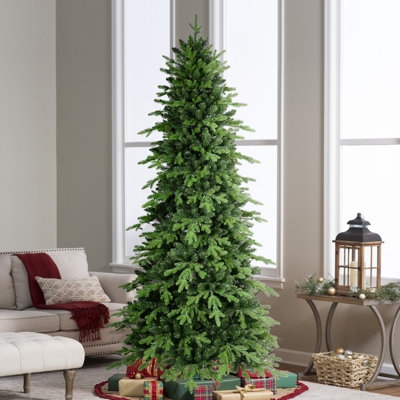 Artificial Christmas Tree Pencil Silhouette Unlit Foldable Base