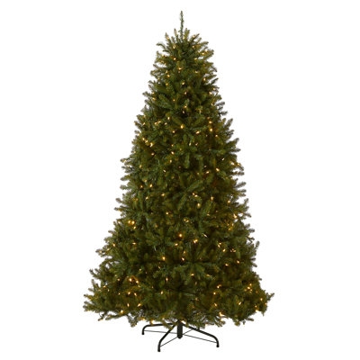 Artificial Christmas Tree, Pre-Lit Full-Bodied Fir, Warm White LEDs