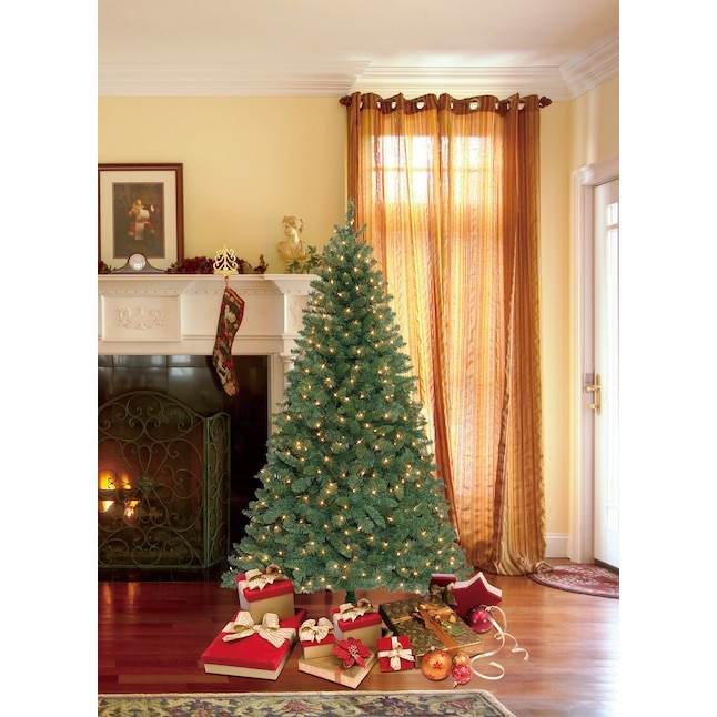 Artificial Christmas Tree Pre-Lit Full Profile Warm White Lights