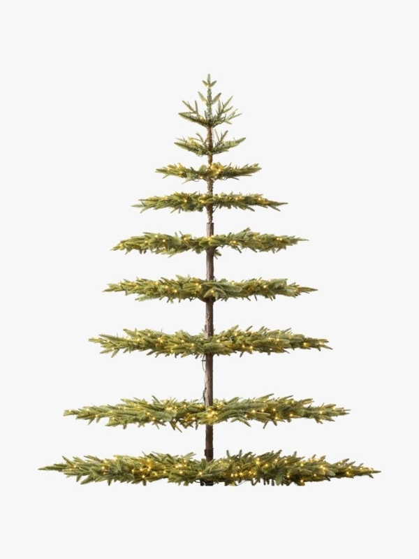 Artificial Christmas Tree Realistic Unlit Full Profile Airy Holiday Decor