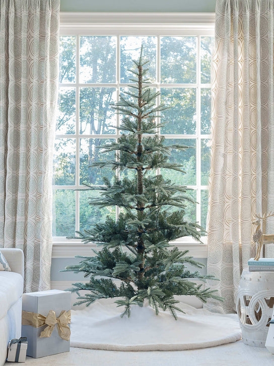 Artificial Christmas Tree Set, 3 Flocked Unlit Staggered, Farmhouse