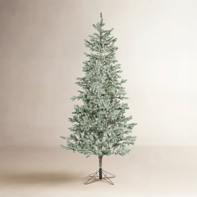 Artificial Christmas Tree, Slim Pencil Profile with Warm White Lights