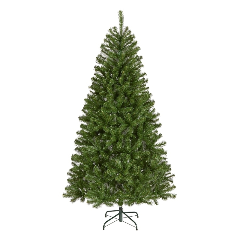 Artificial Christmas Tree Spruce Silhouette Unlit Dense Foliage