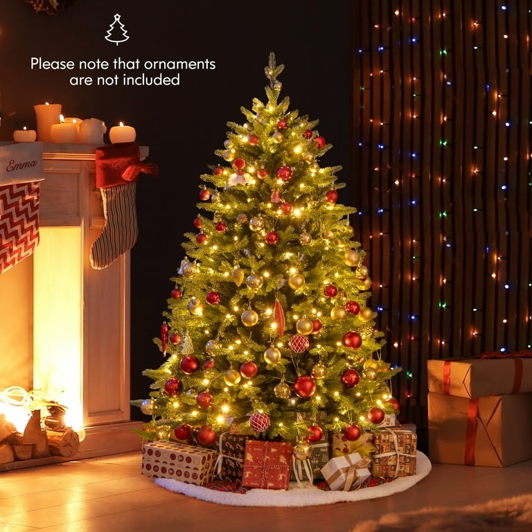 Artificial Christmas Tree Vibrant Pink Foliage Pre-Lit Multicolor LEDs