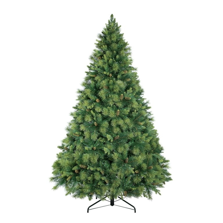 Artificial Christmas Tree with Pine Cone Accents Pre-Lit Warm