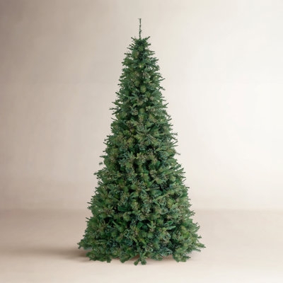 Artificial Pine Christmas Tree Multi-Toned Needles Full Silhouette