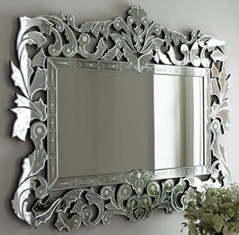 Bathroom Mirror Frameless Rectangular with Mirror Mounted Sconces