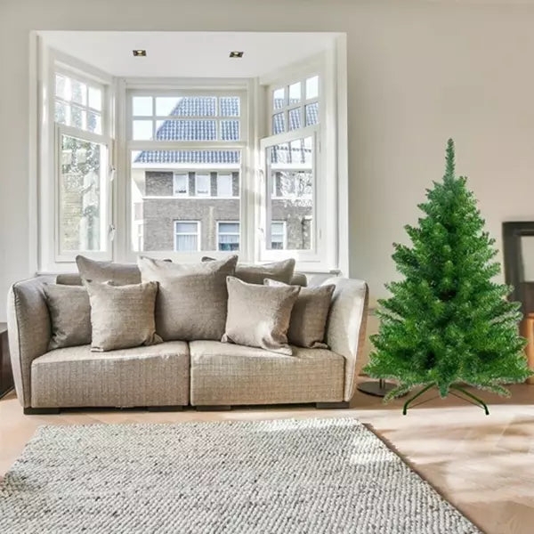 Brown Trunk Artificial Christmas Tree Dense PVC Foliage