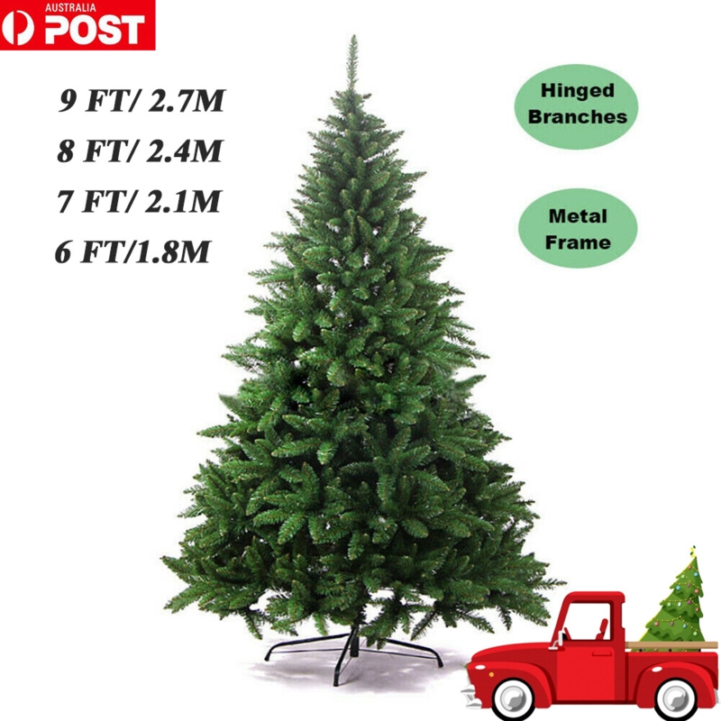 Bushy Artificial Christmas Tree with Folding Metal Stand, Unlit