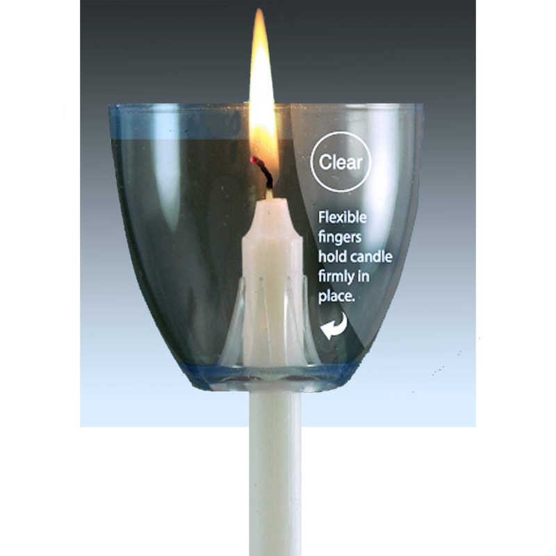 Candle Drip Protector Flared Rim Plastic Bobeches for Tapers Bulk Pack