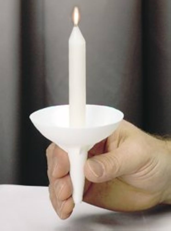 Candle Holder Insert Reusable Translucent Plastic Liners with Flared Rim