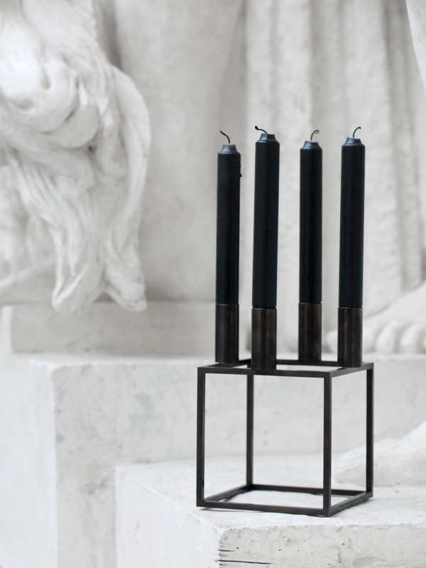 Candle Holder Scandinavian Modern Style, Airy Minimalist Geometric.