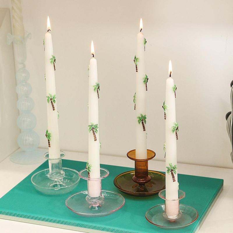 Candle Mold Palm Tree Silhouette Silicone Taper Making Tool