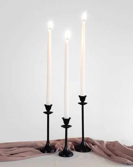 Candlestick Set with Ultra-Slender Silhouette for Elegant Tabletop Decor.