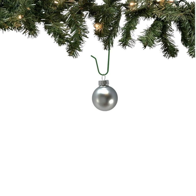 Christmas Ball Ornaments Matte And Shiny Mix Silver Set