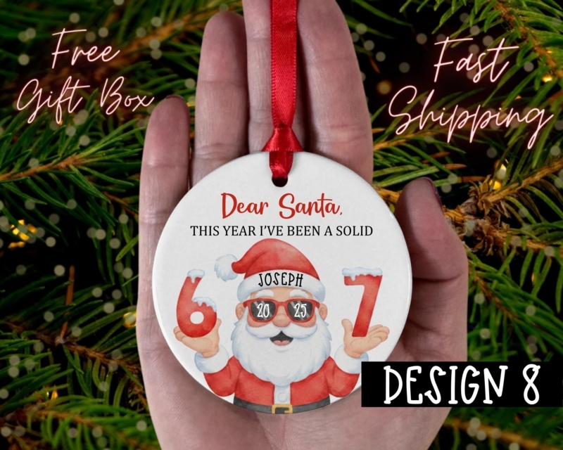 Christmas Ornament: Animated Character Theme, Glossy Finish with Baker's Twine.