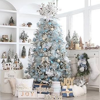 Christmas Ornament Clear Plastic Baby Blue Filigree Beaded Filling