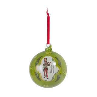 Christmas Ornament Set: Numbered Countdown, Illustrated Glass Baubles